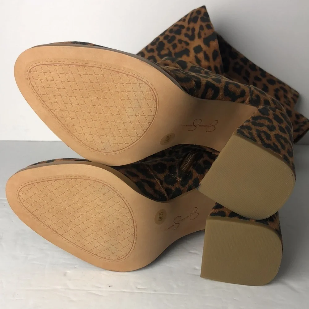 Jessica Simpson Brixten Leopard Over the Knee Boots 5